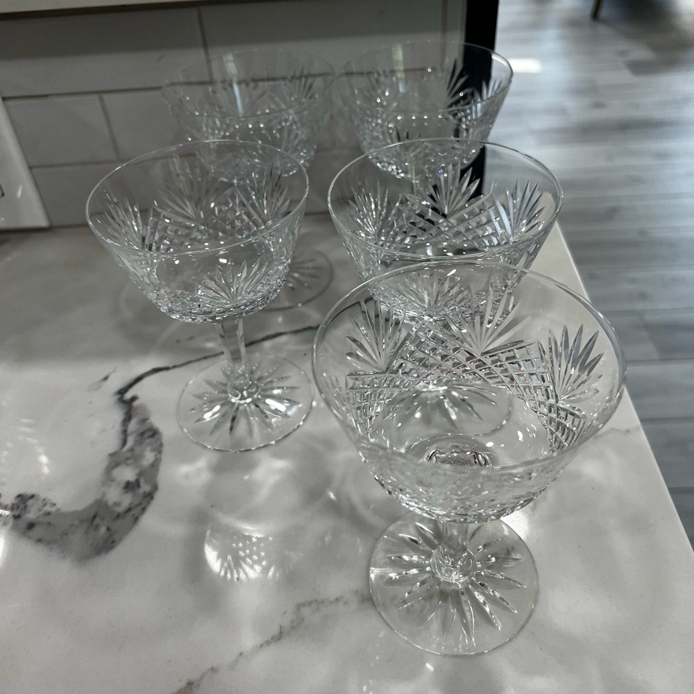 Crystal Champagne/Tall Sherbet, Old Master by SENECA  Set of 5